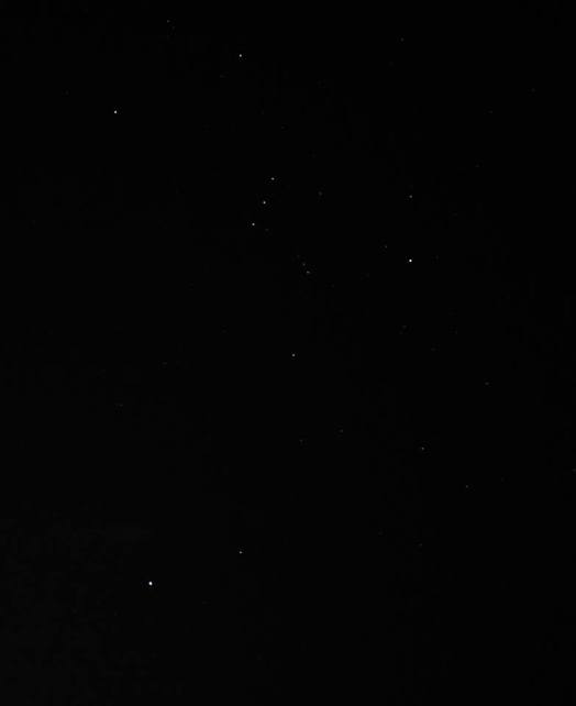 La costellazione di Orione fotografata da Giovanni Conte
